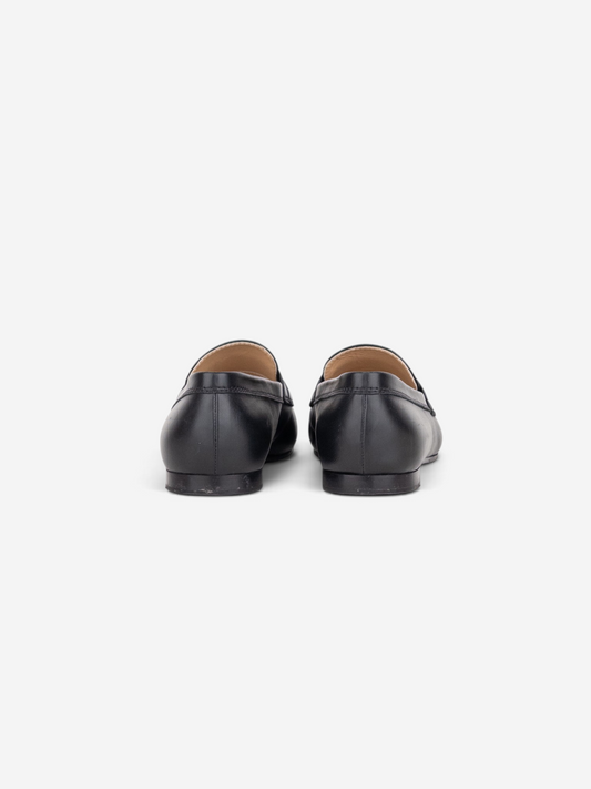 Chanel CC Logo Moccasin Penny Loafers – back view