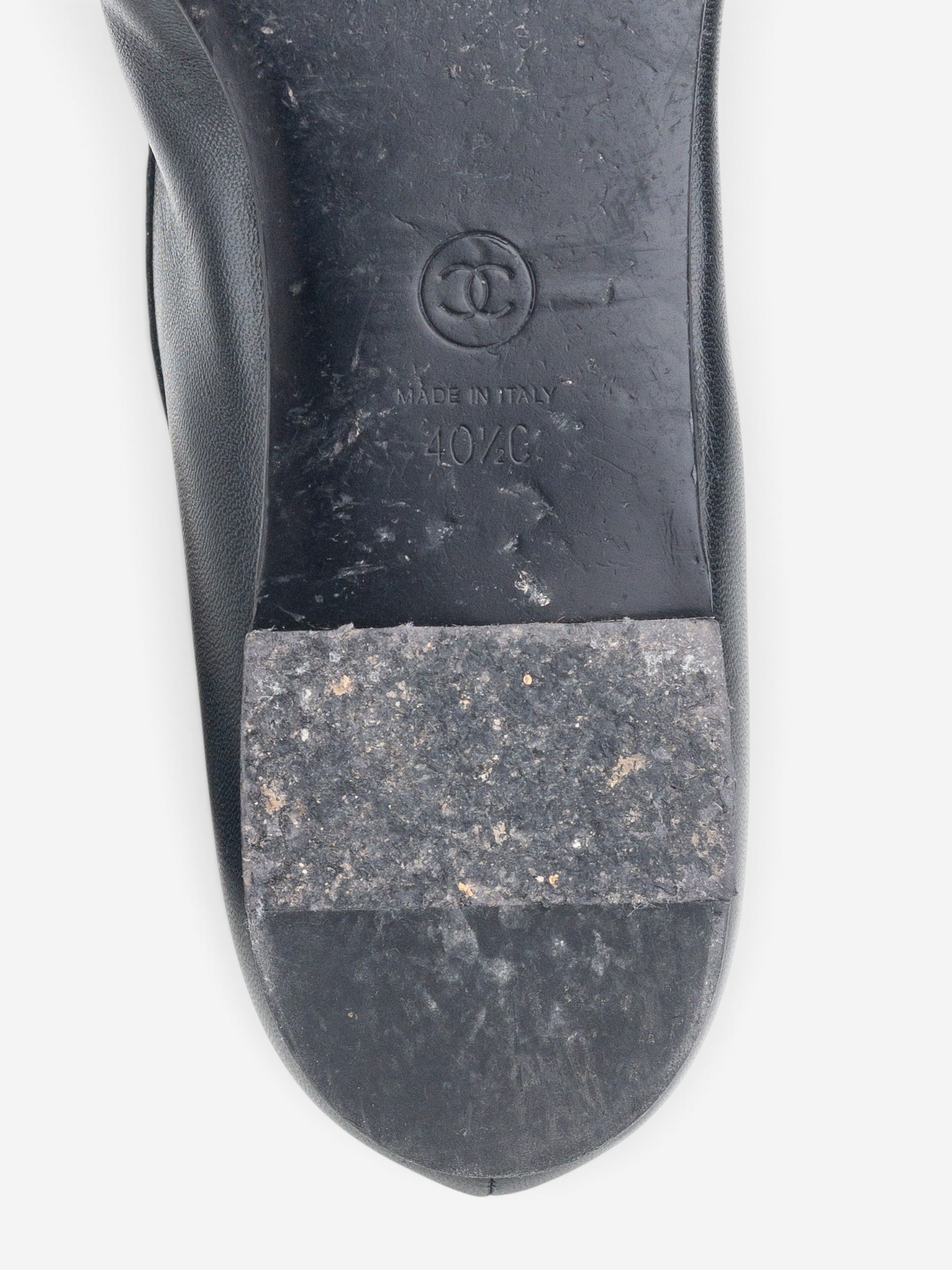 Chanel CC Logo Moccasin Penny Loafers – sole and size stamp