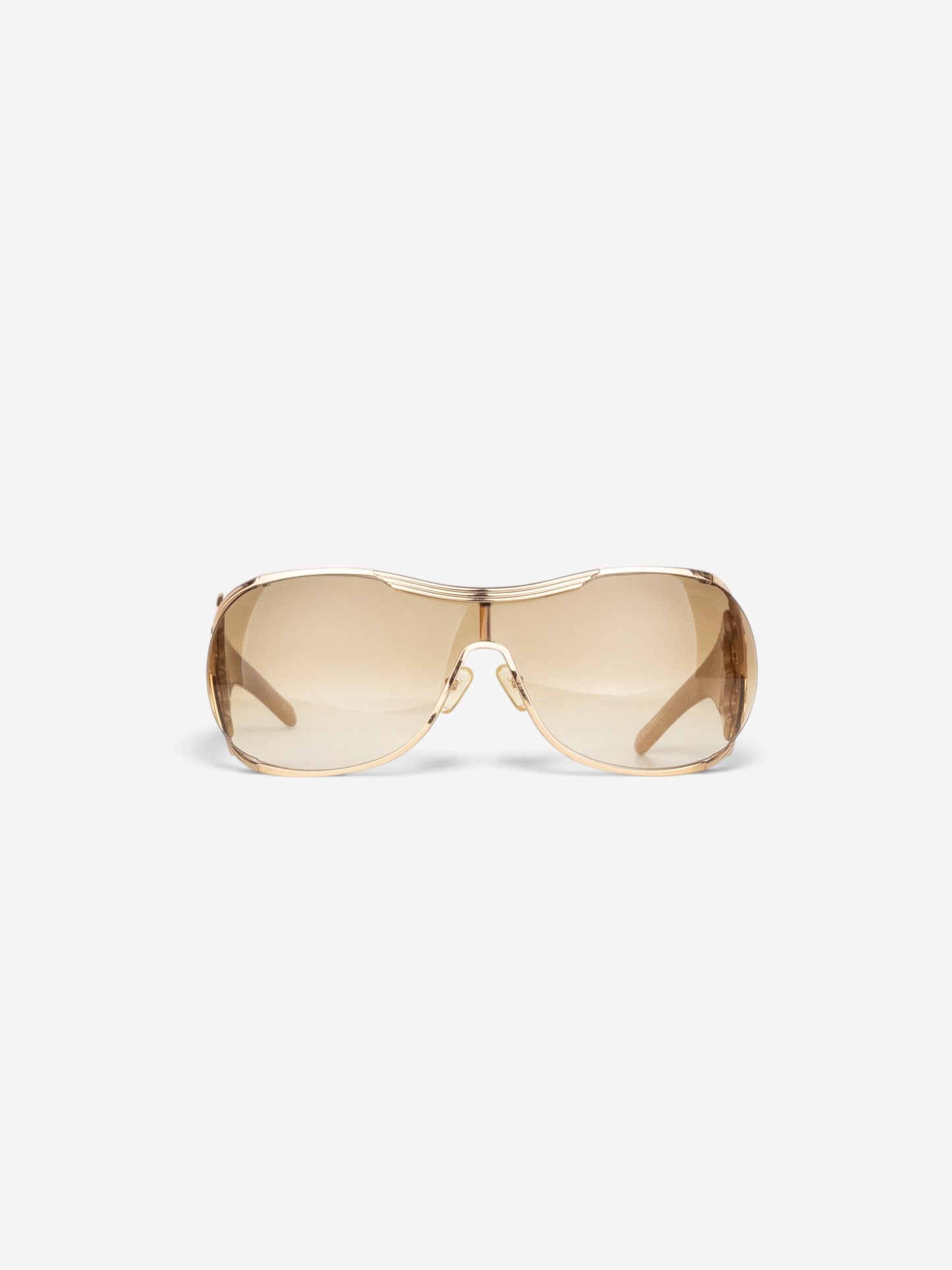 Dior by Galliano 2000s 'Diori' Wrap Mask Shield Sunglasses – front view