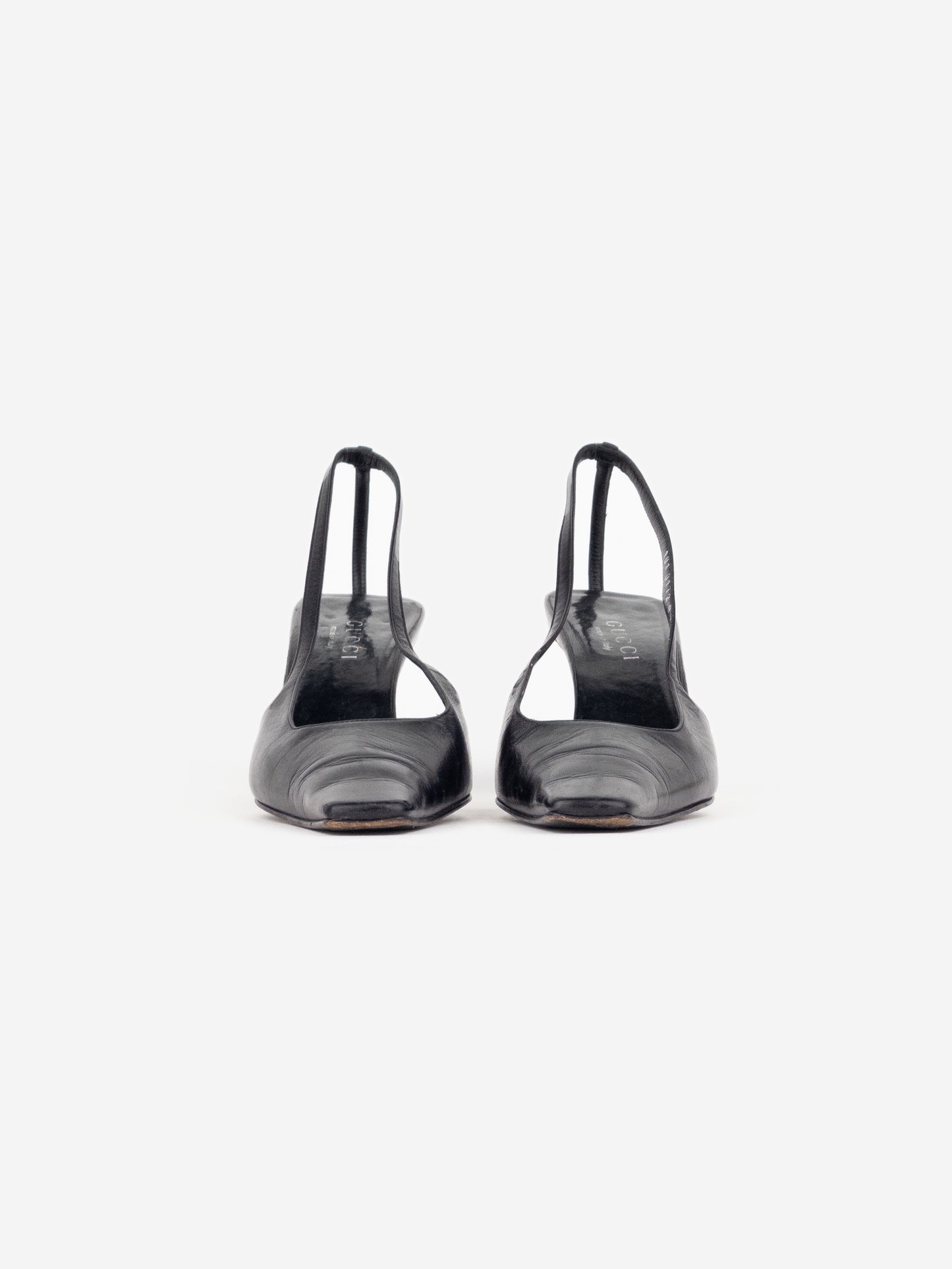 Gucci by Tom Ford SS98 Square Toe Crystal Slingback Pump Heels