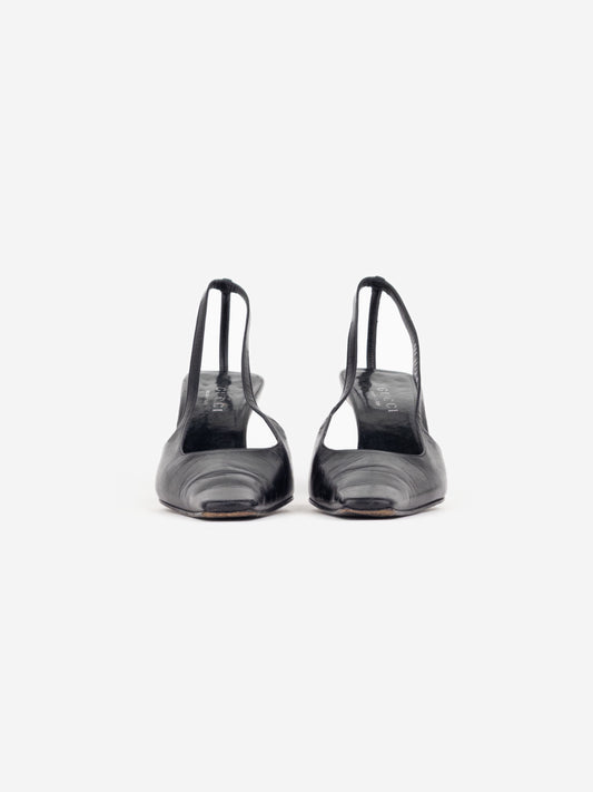 Gucci by Tom Ford SS98 Square Toe Crystal Slingback Pump Heels – photo 6