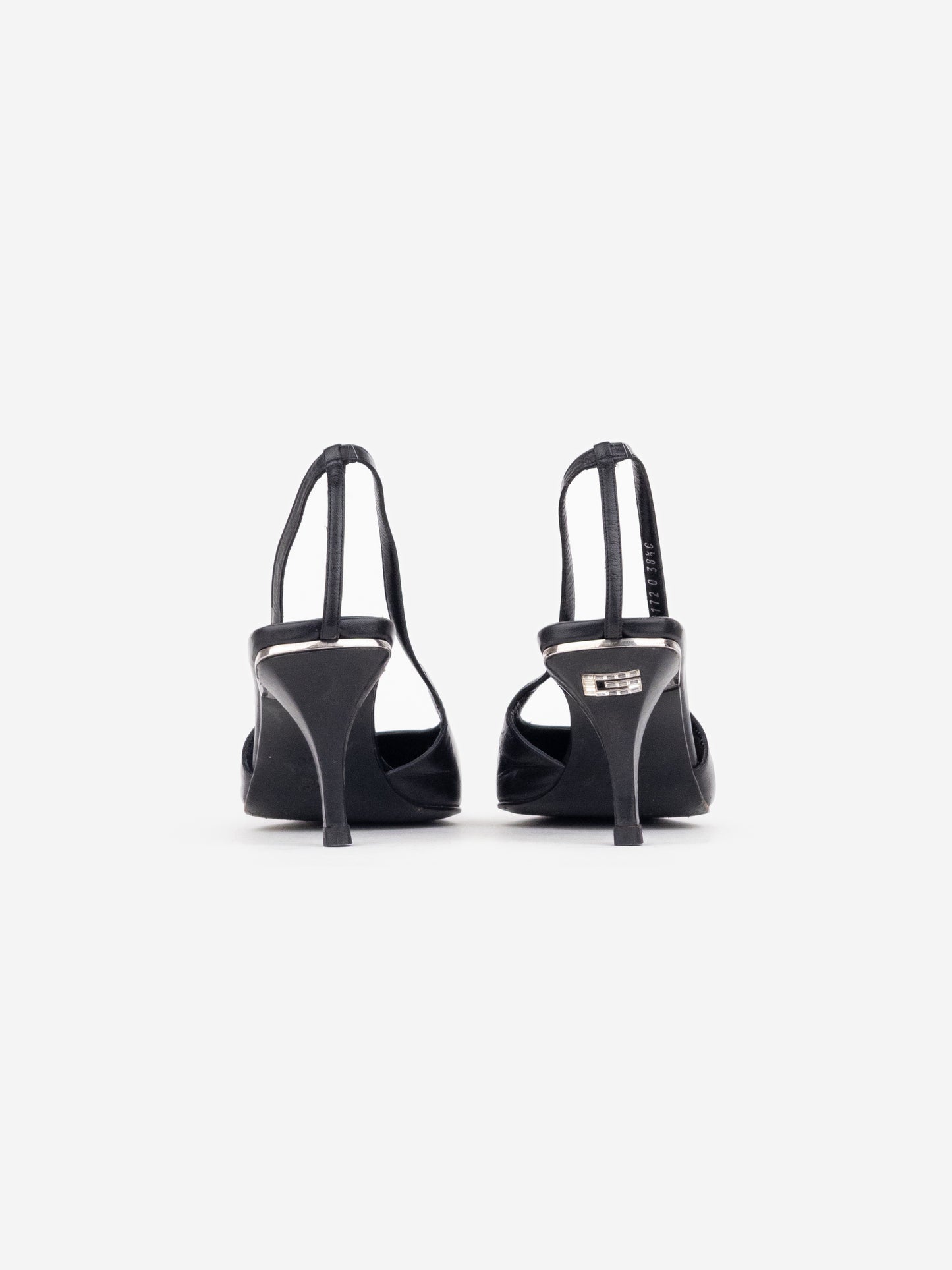 Gucci by Tom Ford SS98 Square Toe Crystal Slingback Pump Heels