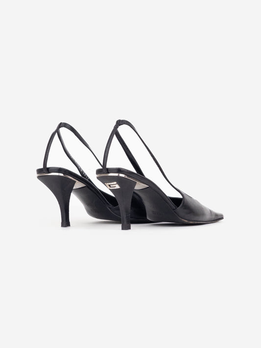 Gucci by Tom Ford SS98 Square Toe Crystal Slingback Pump Heels – photo 3