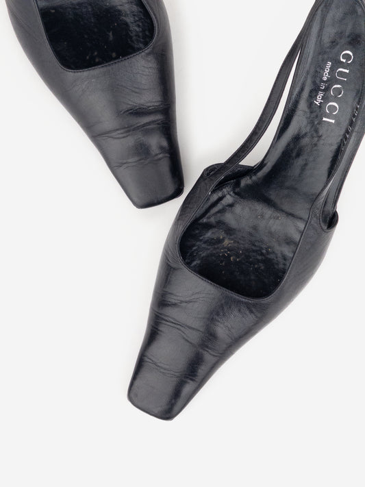 Gucci by Tom Ford SS98 Square Toe Crystal Slingback Pump Heels – photo 8