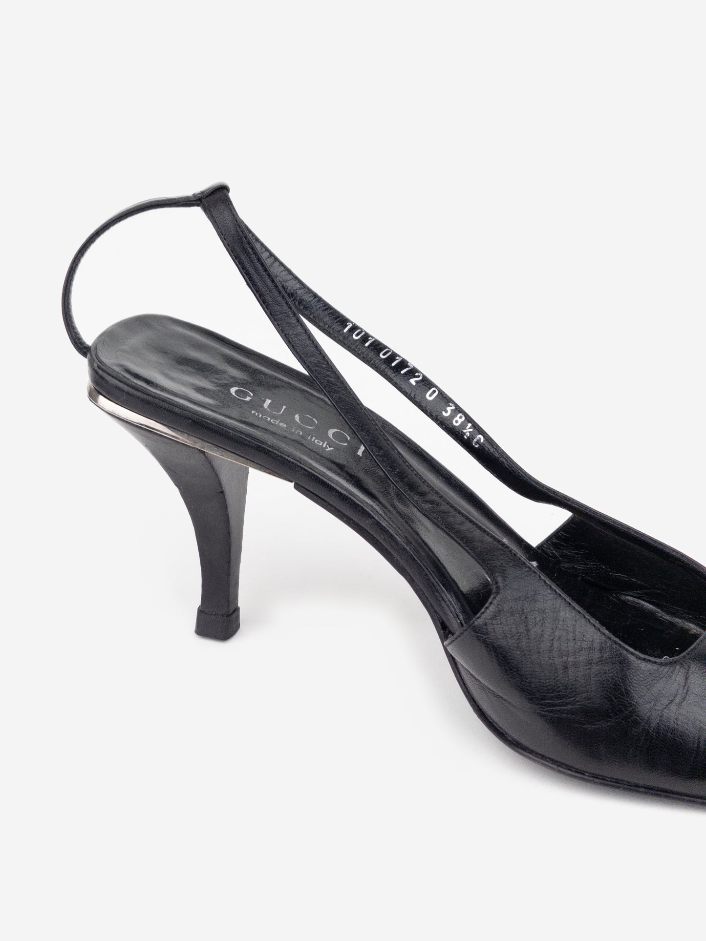 Gucci by Tom Ford SS98 Square Toe Crystal Slingback Pump Heels