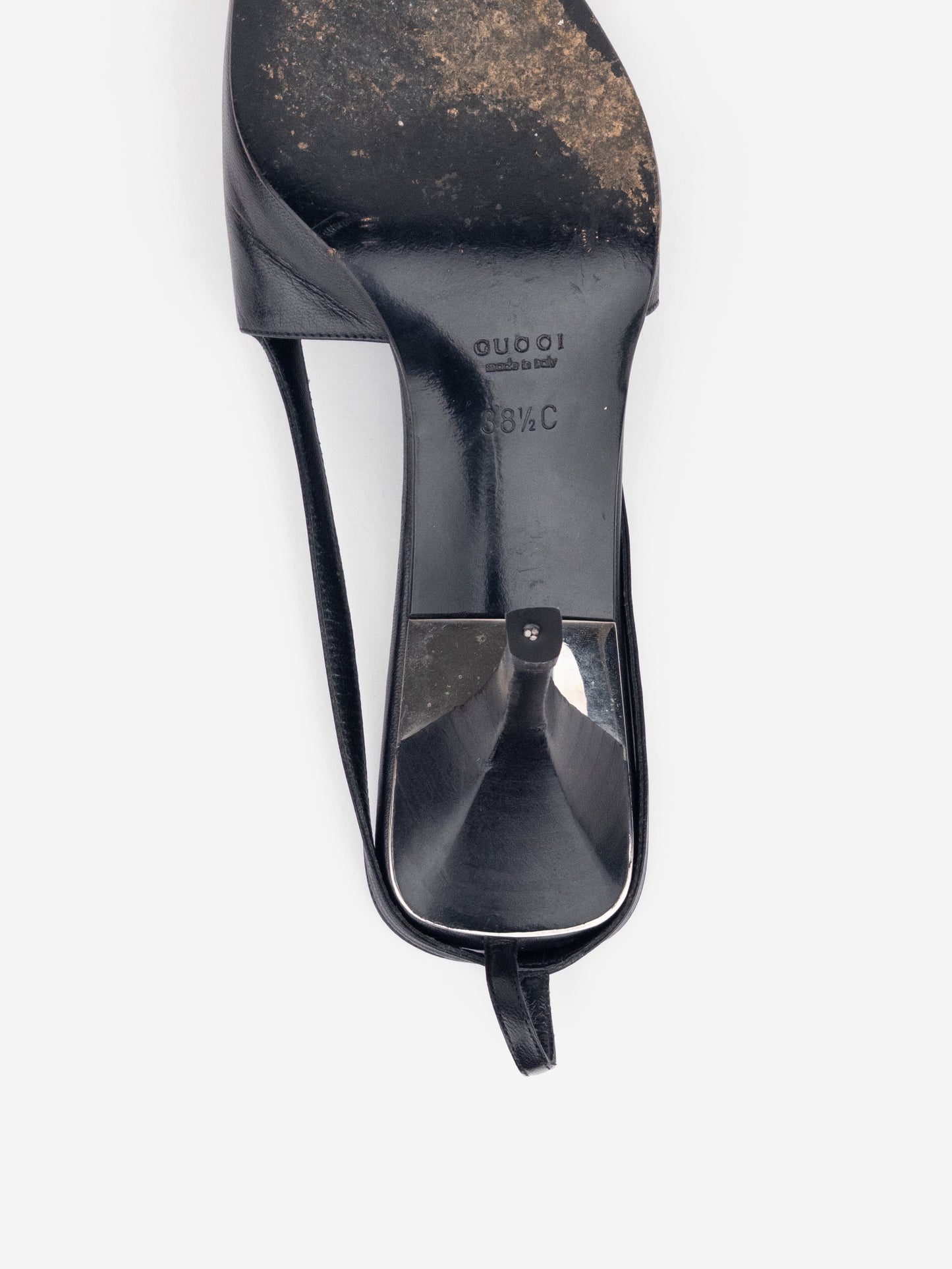 Gucci by Tom Ford SS98 Square Toe Crystal Slingback Pump Heels