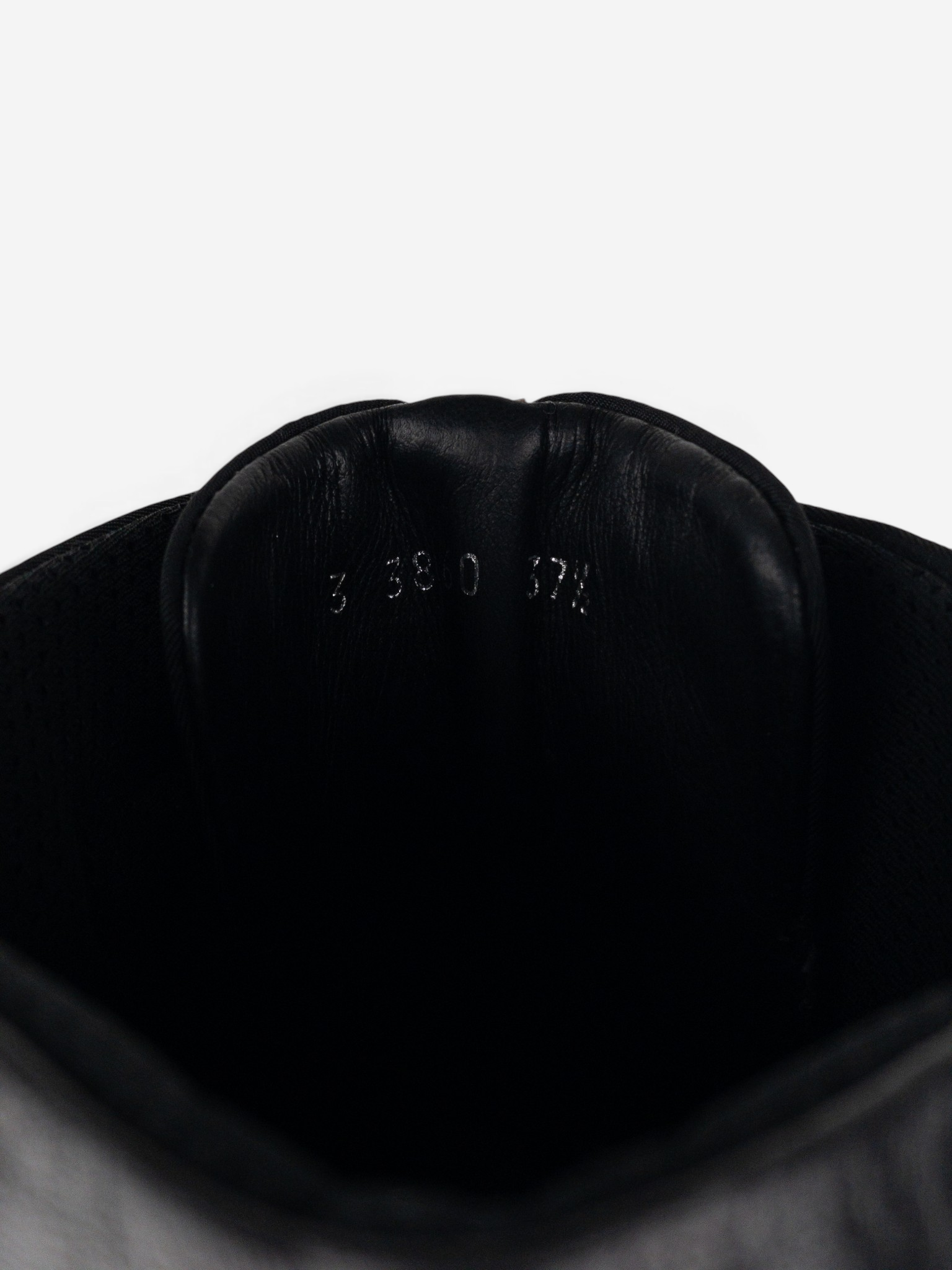 Prada 2000s Knee-High Boxing Racing Lace-Up Sneaker Boots – size stamp detail