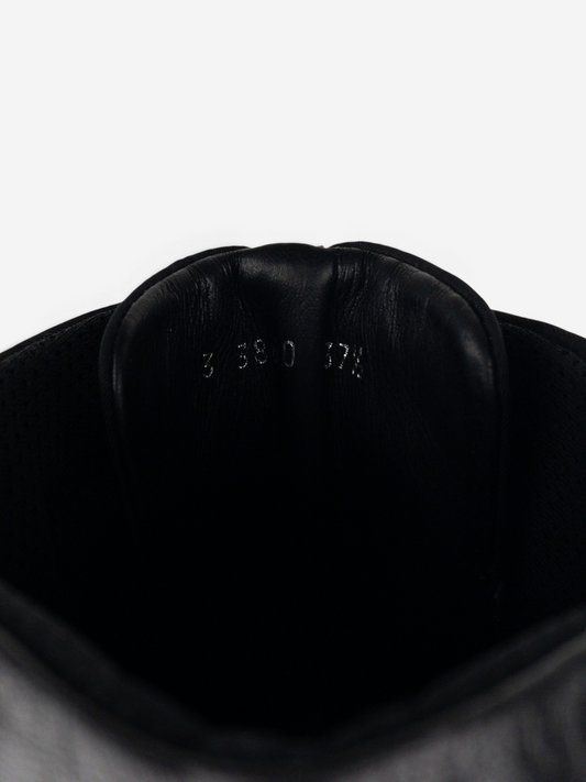 Prada 2000s Knee-High Boxing Racing Lace-Up Sneaker Boots – size stamp detail