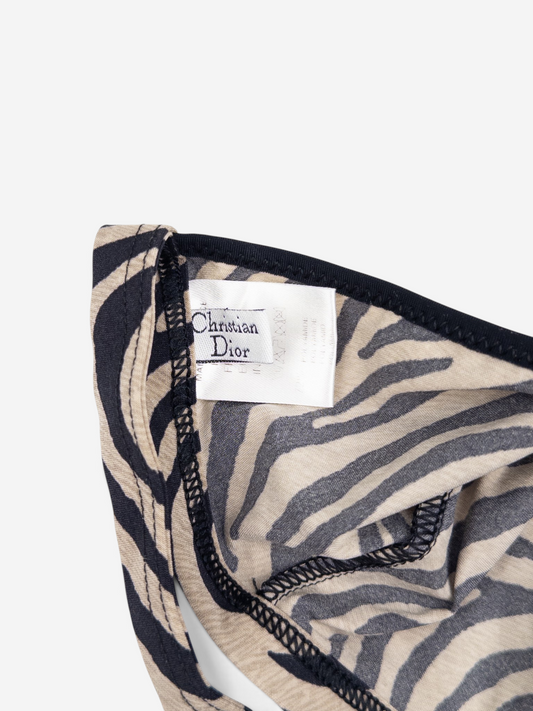 Dior by Galliano 2000s Zebra Print Bikini Set – care label
