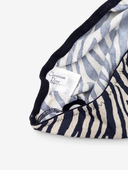 Dior by Galliano 2000s Zebra Print Bikini Set – zebra print detail
