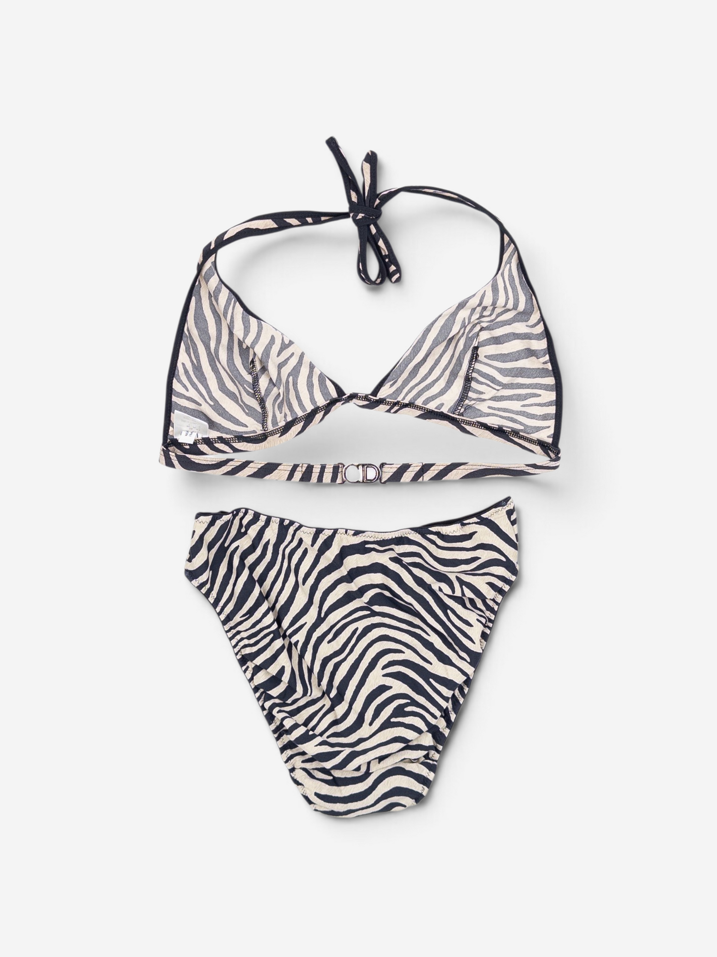 Dior by Galliano 2000s Zebra Print Bikini Set – full set