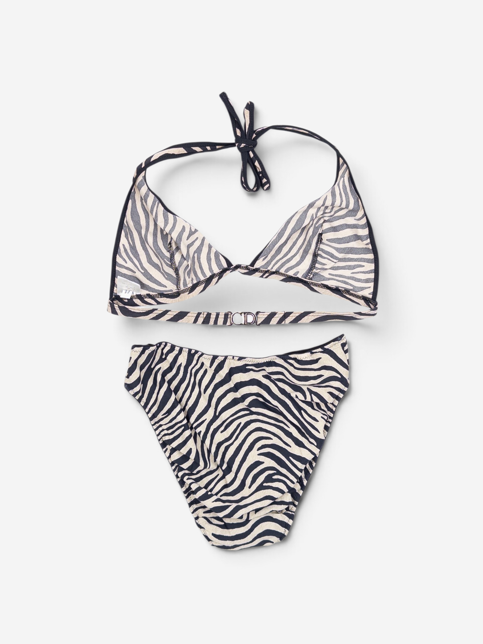 Dior by Galliano 2000s Zebra Print Bikini Set – full set