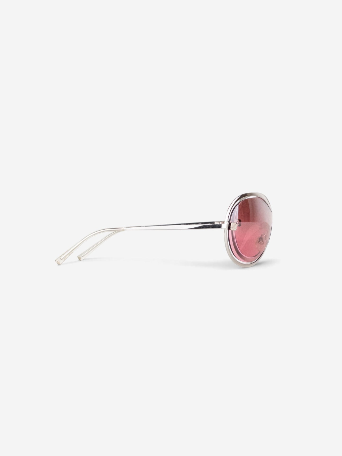 Chanel 2000s '4030' Aviator Wrap Mask Shield Sunglasses – side view from the other side