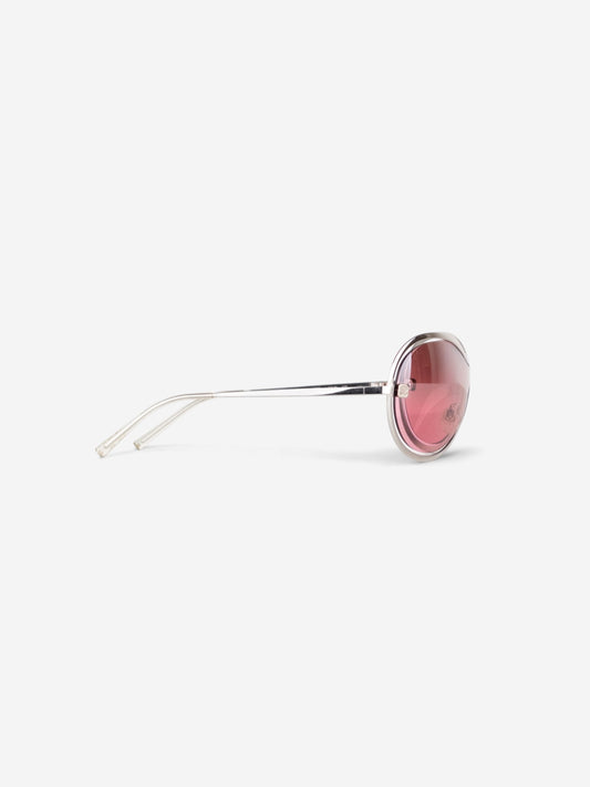Chanel 2000s '4030' Aviator Wrap Mask Shield Sunglasses – side view from the other side