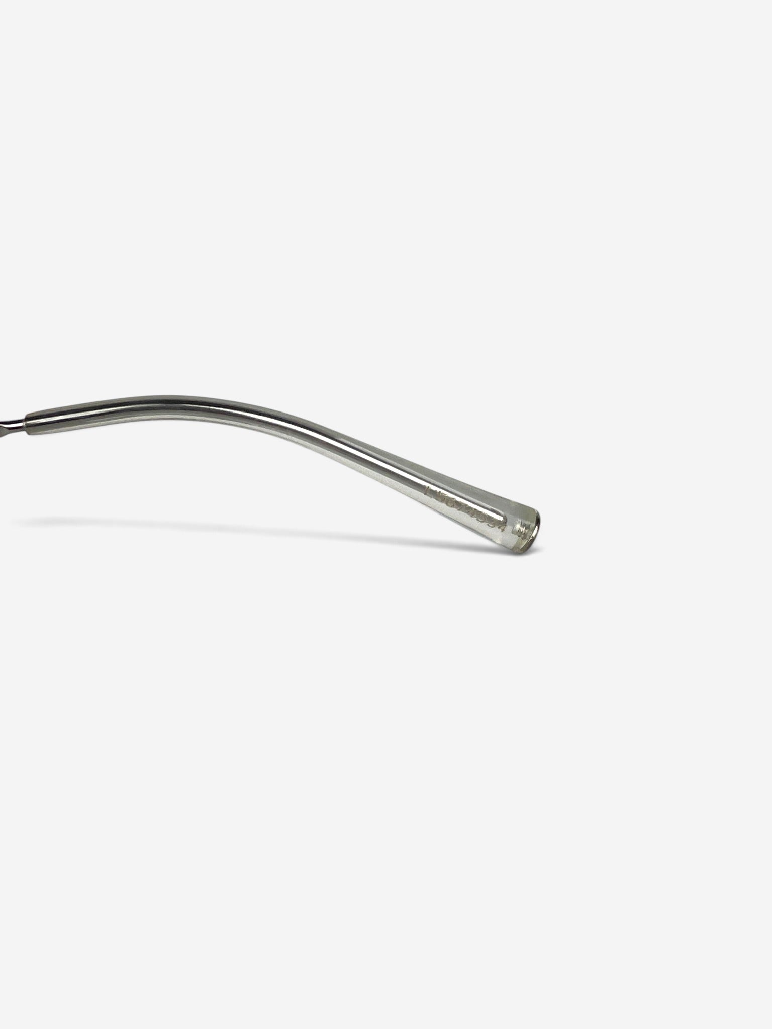Chanel 2000s '4030' Aviator Wrap Mask Shield Sunglasses – temple detail