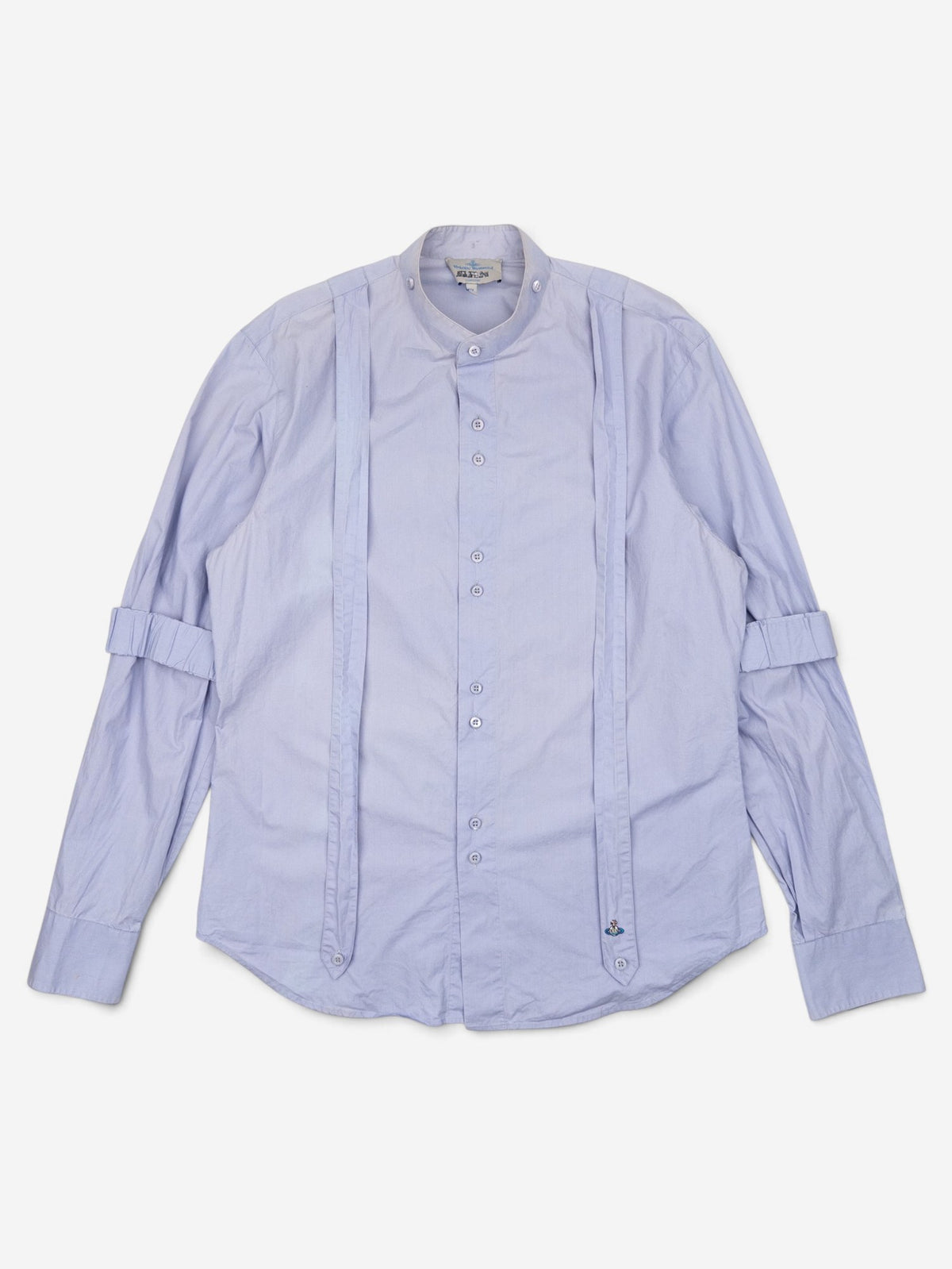 Vivienne Westwood 90s Bondage-Strap Parachute Button-Up Shirt – front view