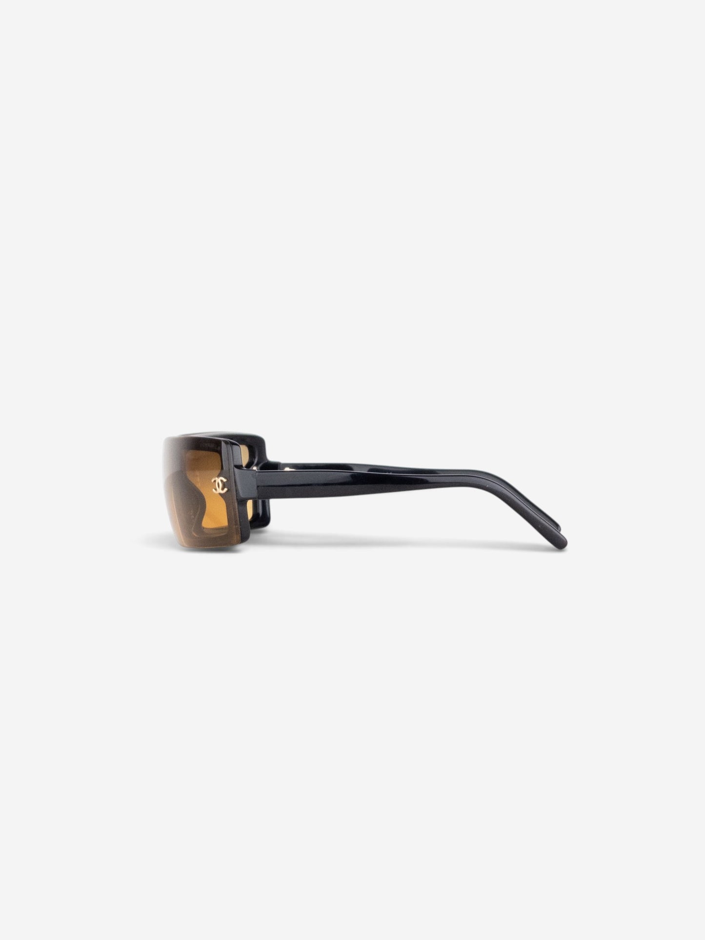 Chanel 2000s 5067 CC Logo Wrap Mask Shield Sunglasses – side view