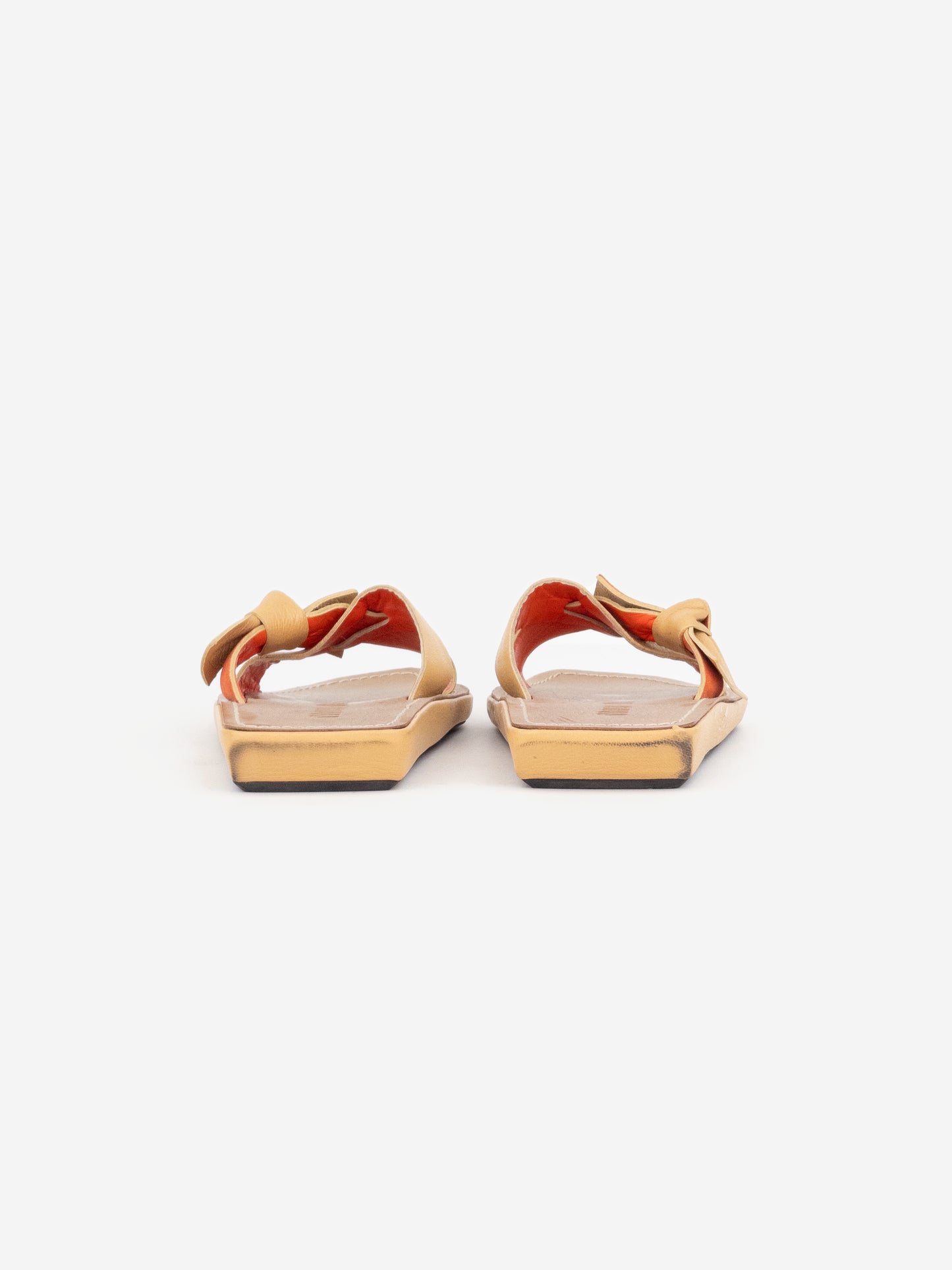 Miu Miu 2000s Angular Ribbon Sandal Slides