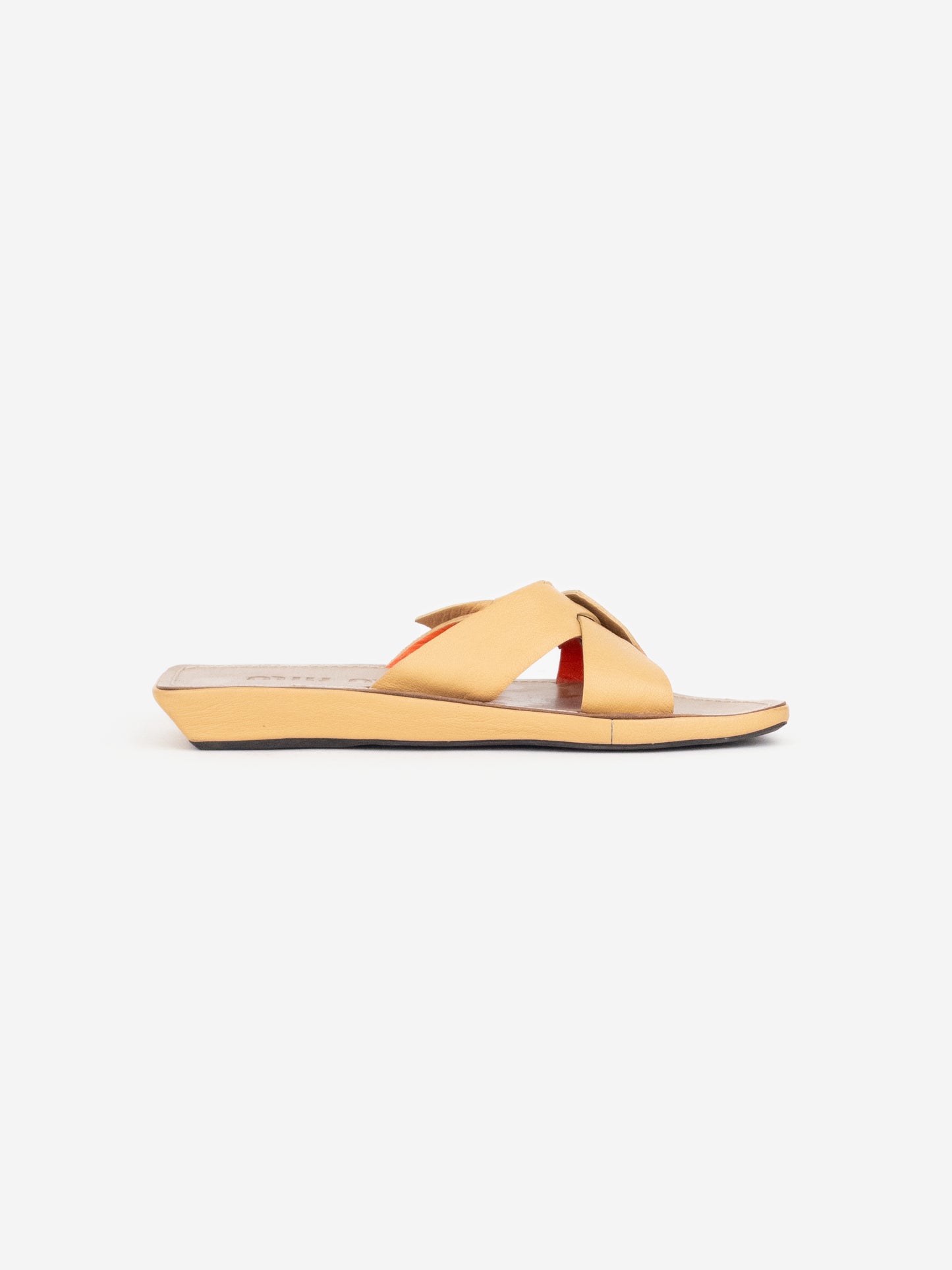 Miu Miu 2000s Angular Ribbon Sandal Slides