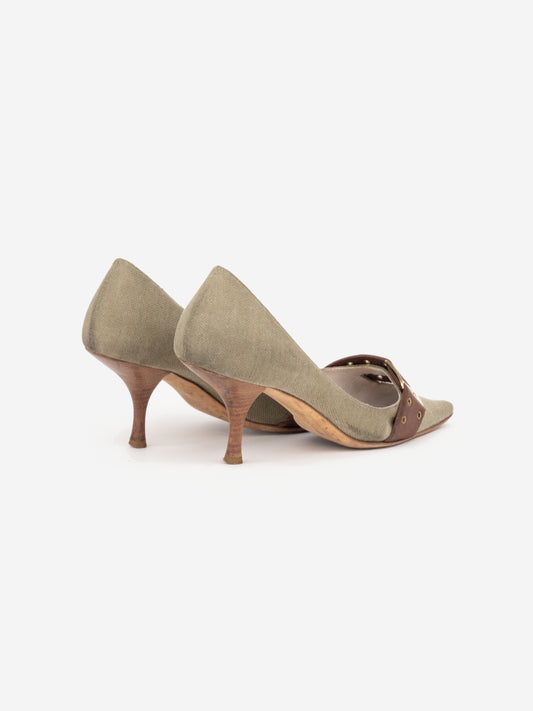 Dior by Galliano SS02 'Street Chic' Buckle Pump Heels – photo 2