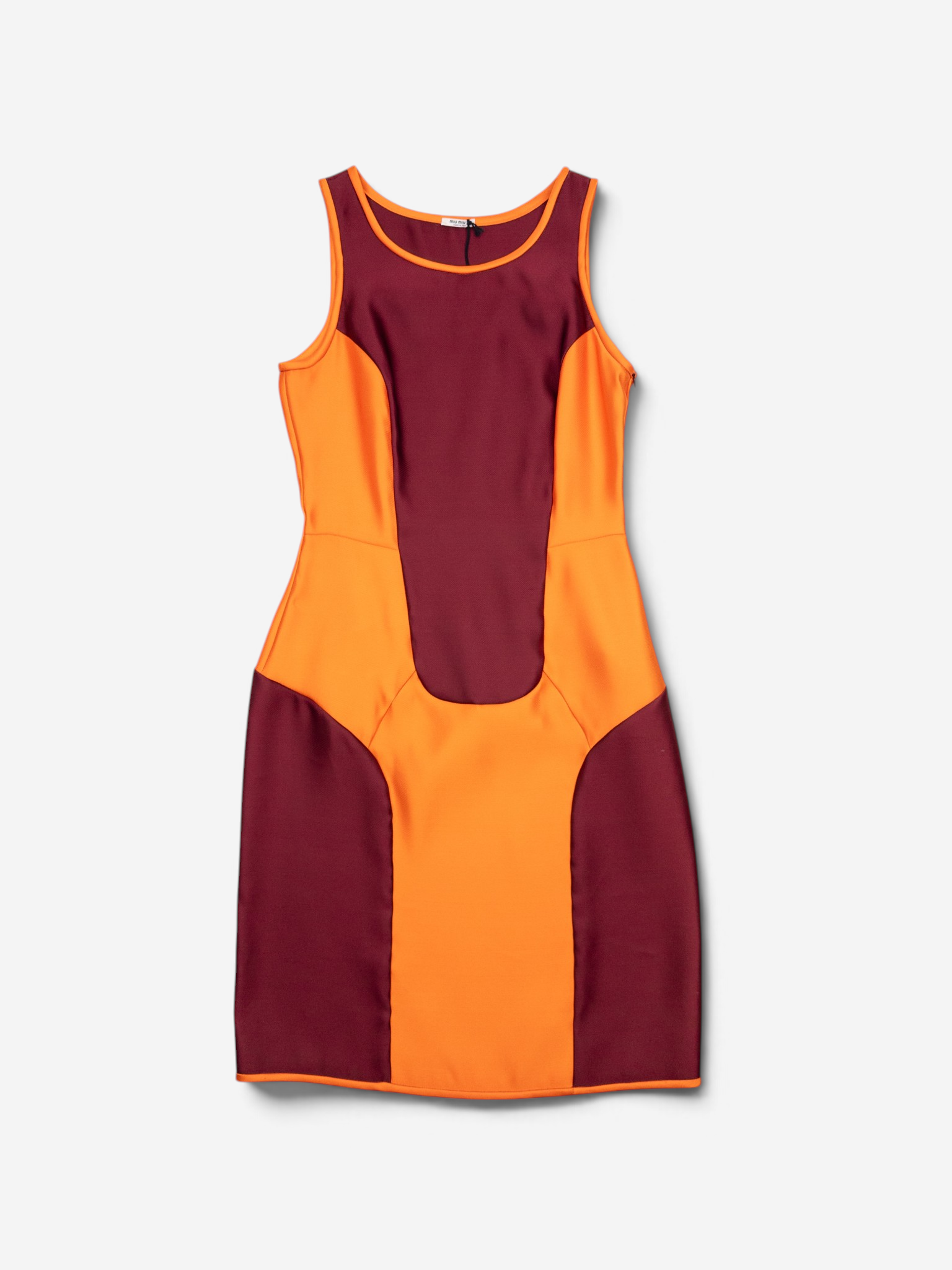 Miu Miu SS08 Colorblock Neon Sports Dress – front view
