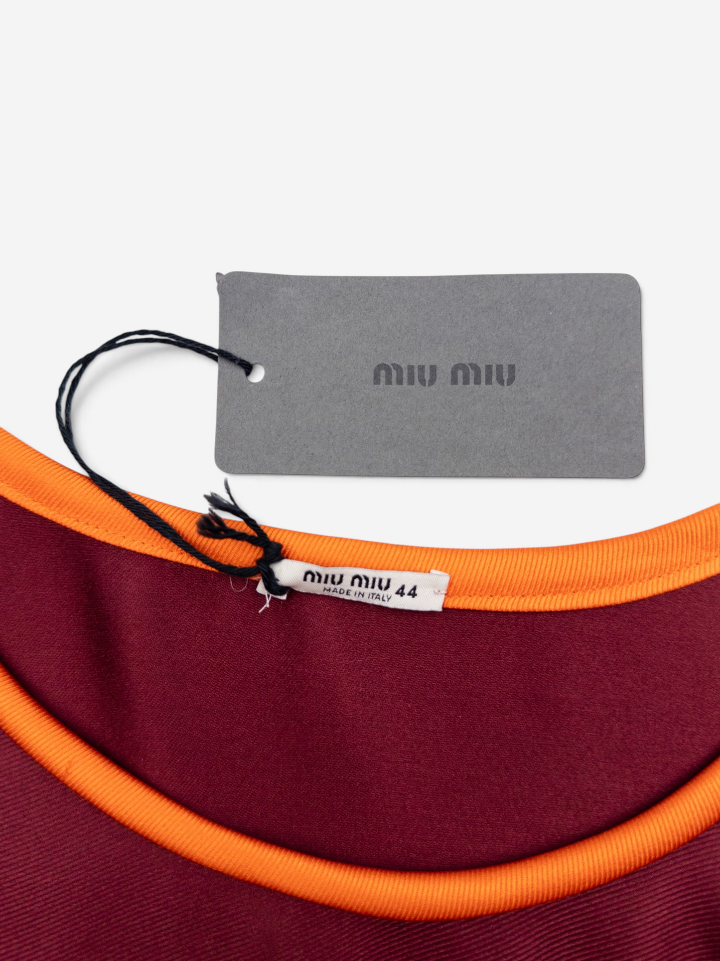 Miu Miu SS08 Colorblock Neon Sports Dress – hang tag
