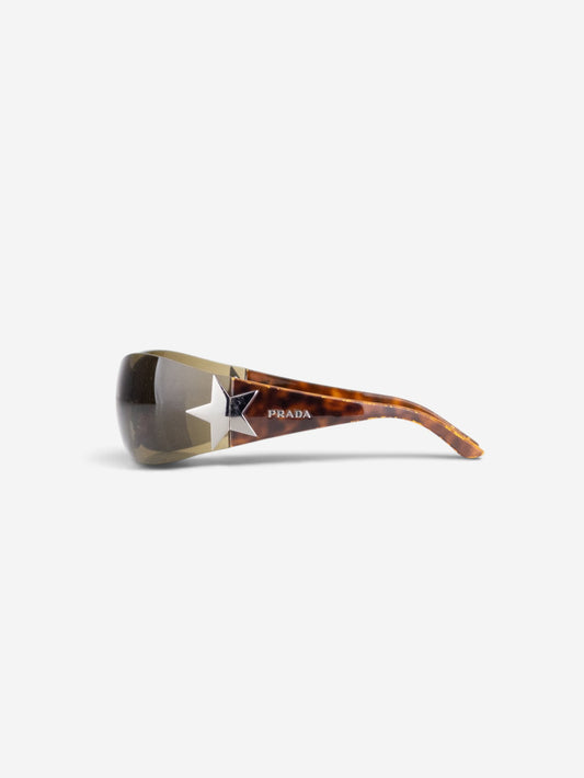 Prada SS04 ‘SPR72G’ Star Wrap Mask Shield Sunglasses – view 3