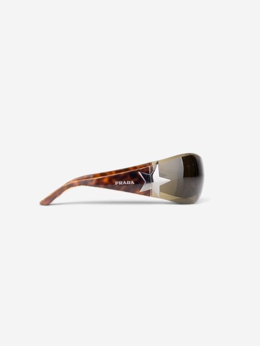 Prada SS04 ‘SPR72G’ Star Wrap Mask Shield Sunglasses – view 4