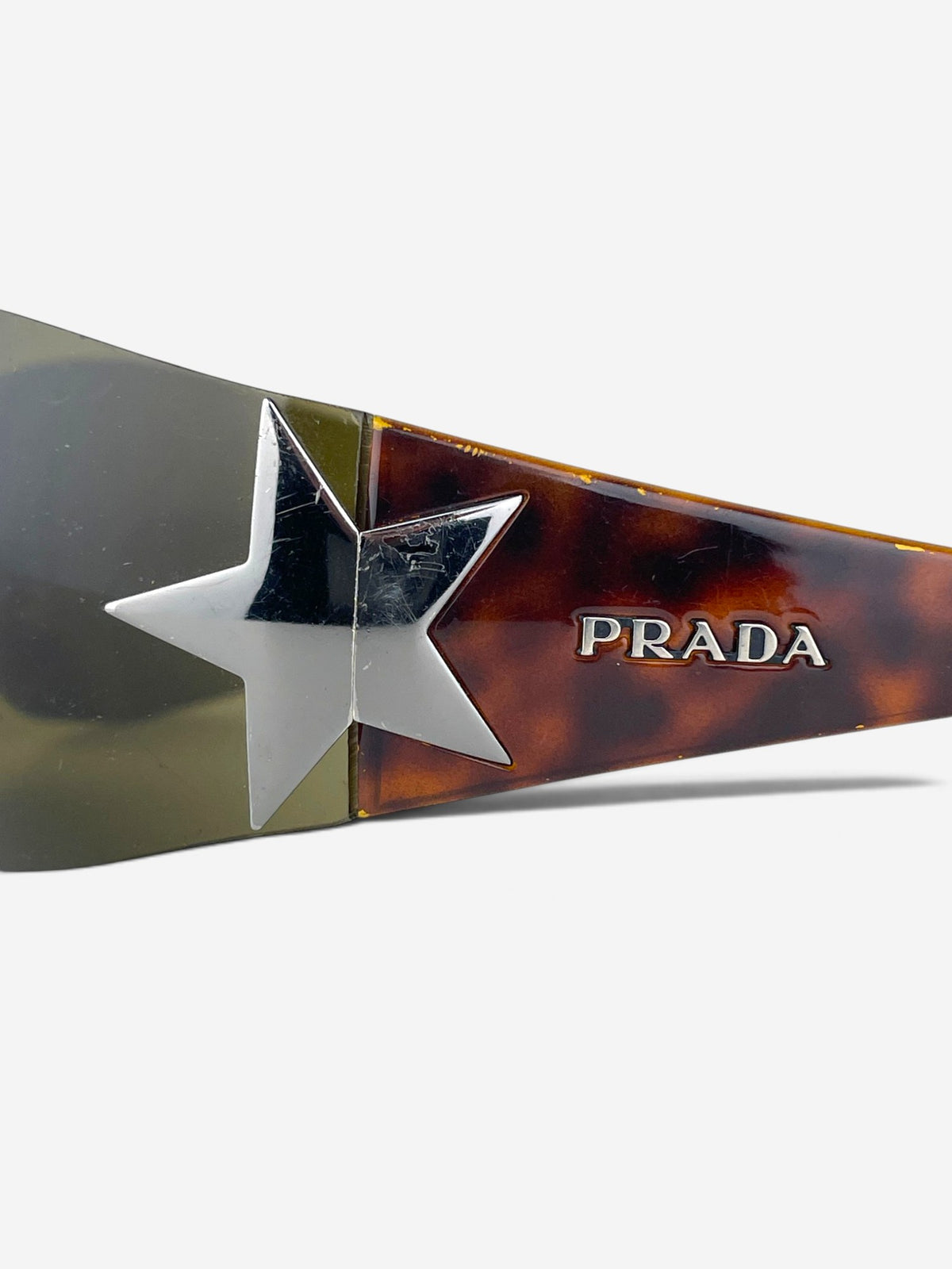 Prada SS04 ‘SPR72G’ Star Wrap Mask Shield Sunglasses – view 7