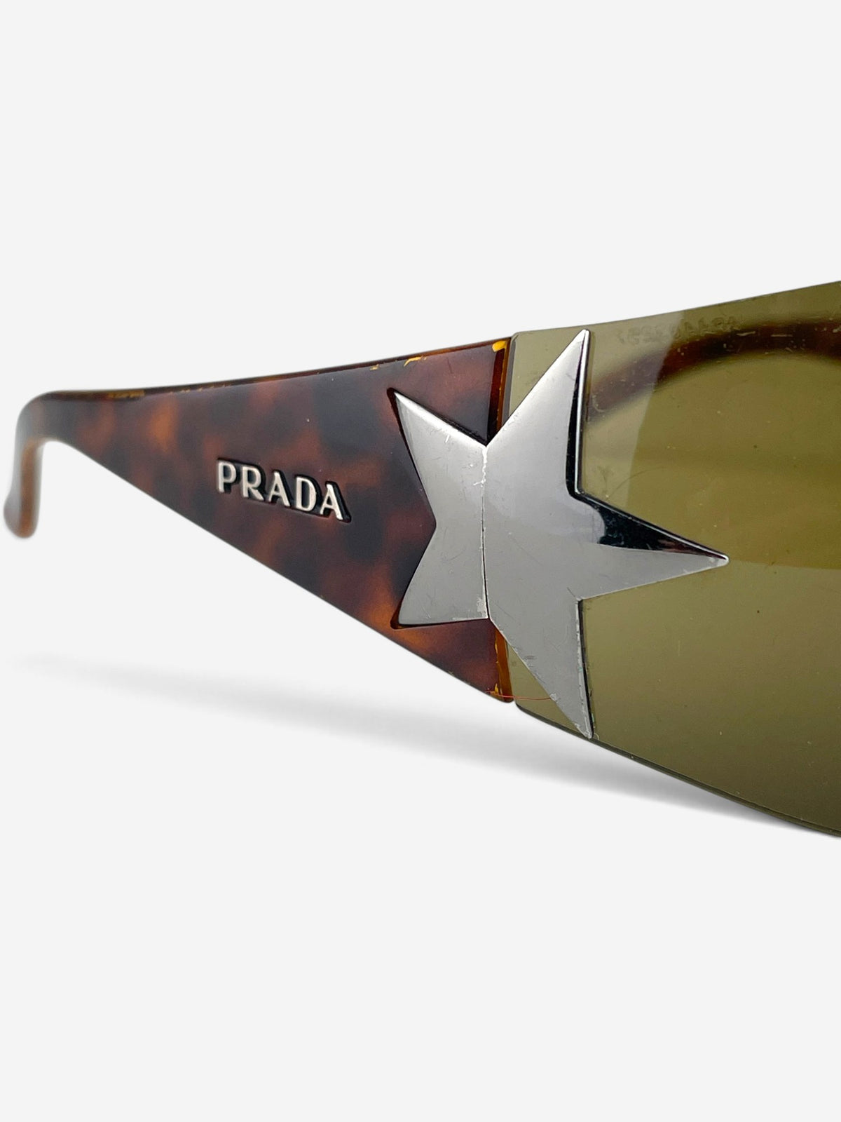 Prada SS04 ‘SPR72G’ Star Wrap Mask Shield Sunglasses – view 9