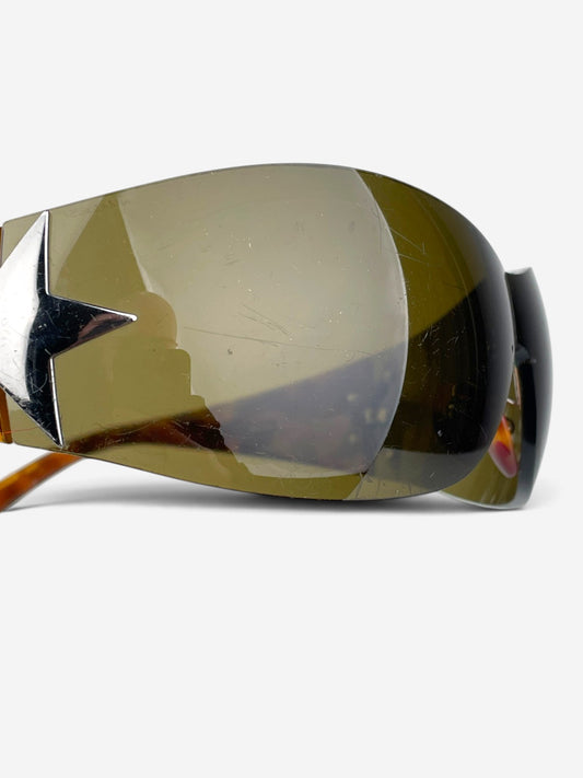 Prada SS04 ‘SPR72G’ Star Wrap Mask Shield Sunglasses – view 11