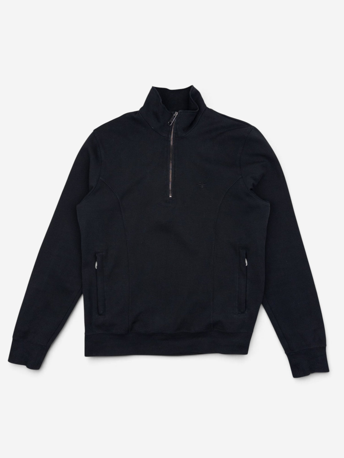 Dior Homme by Hedi Slimane SS04 Panelled Bee Quarter Zip Sweater Sweatsuit – front view