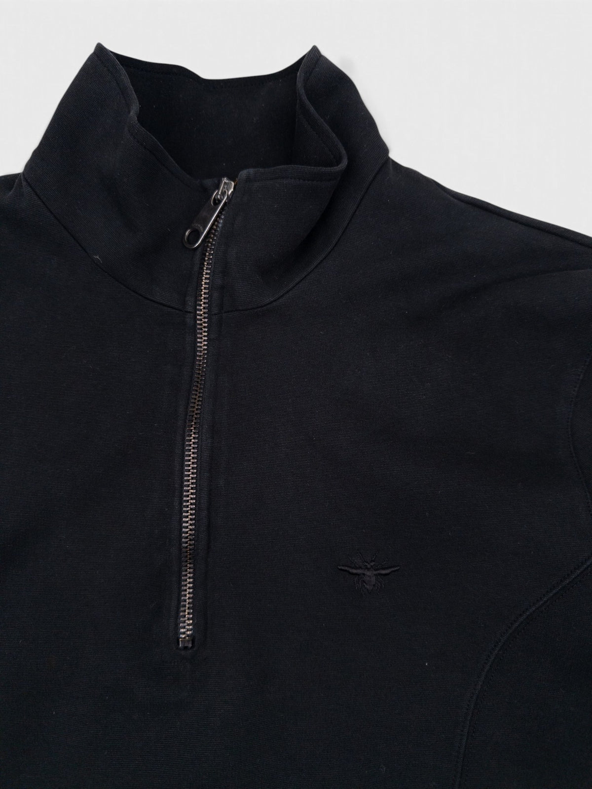 Dior Homme by Hedi Slimane SS04 Panelled Bee Quarter Zip Sweater Sweatsuit – view 2