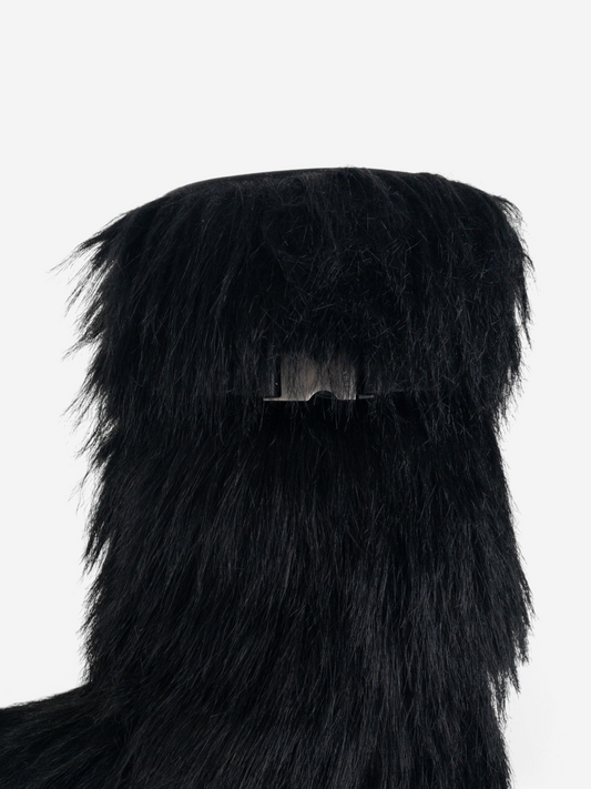 Prada AW99 Apres Ski Snow Fur Boots – back view