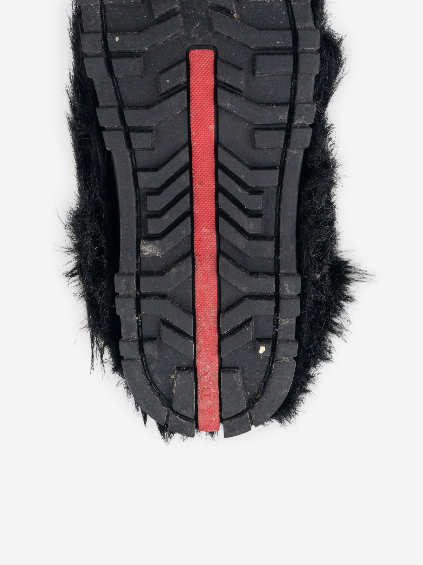 Prada AW99 Apres Ski Snow Fur Boots – sole detail