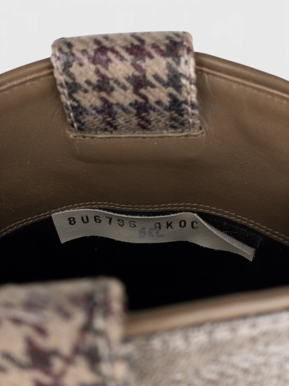 Fendi AW18 Coated Plaid Western Cowboy Boots – inner label