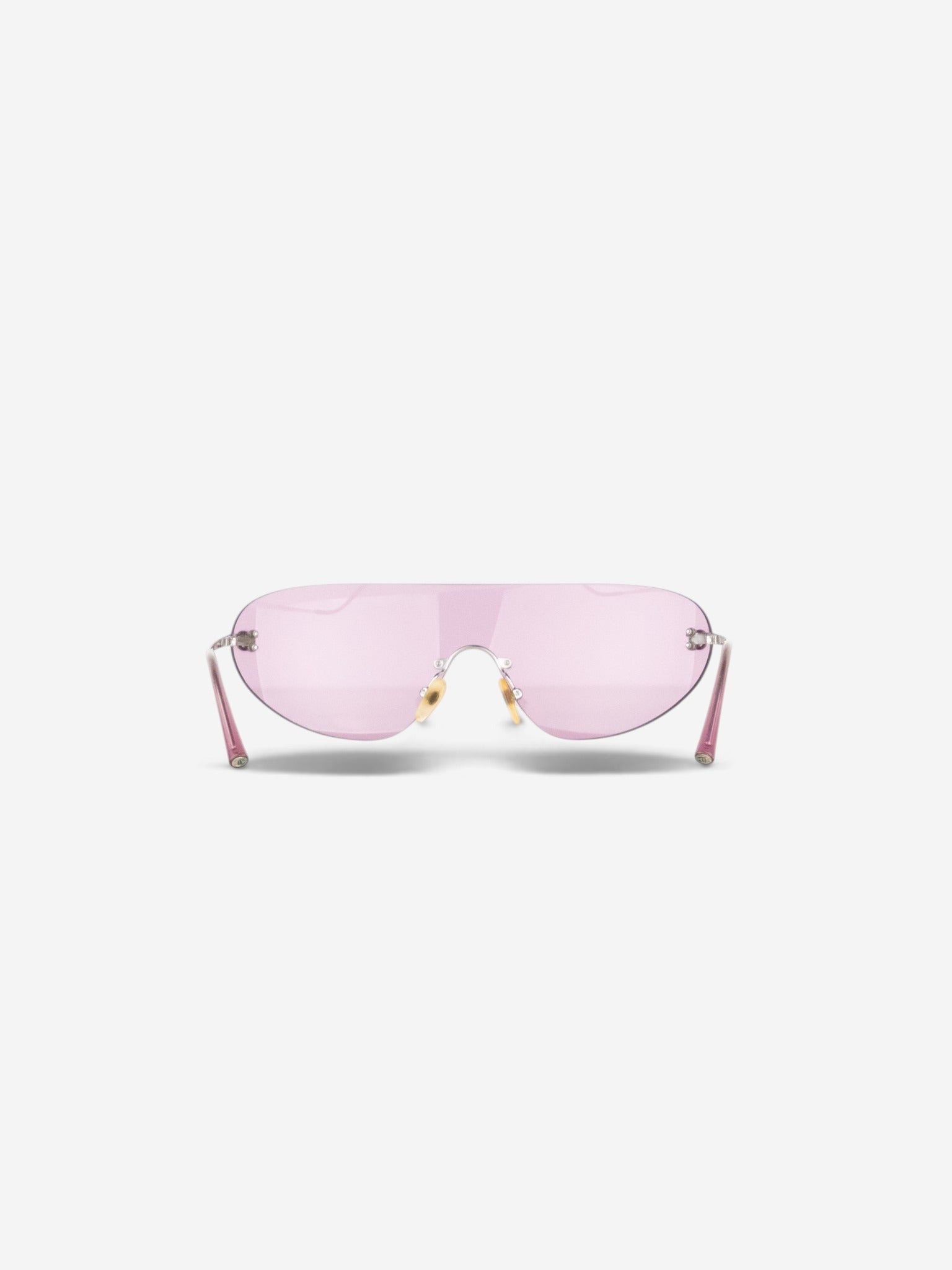 Chanel by Karl Lagerfeld 2000s '4014' Sports Wrap Mask Shield Sunglasses – back view