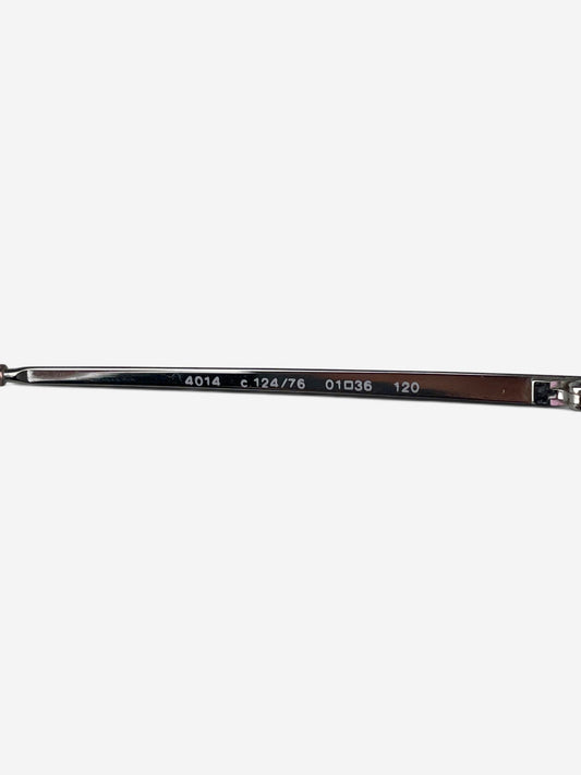Chanel by Karl Lagerfeld 2000s '4014' Sports Wrap Mask Shield Sunglasses – model number engraving detail