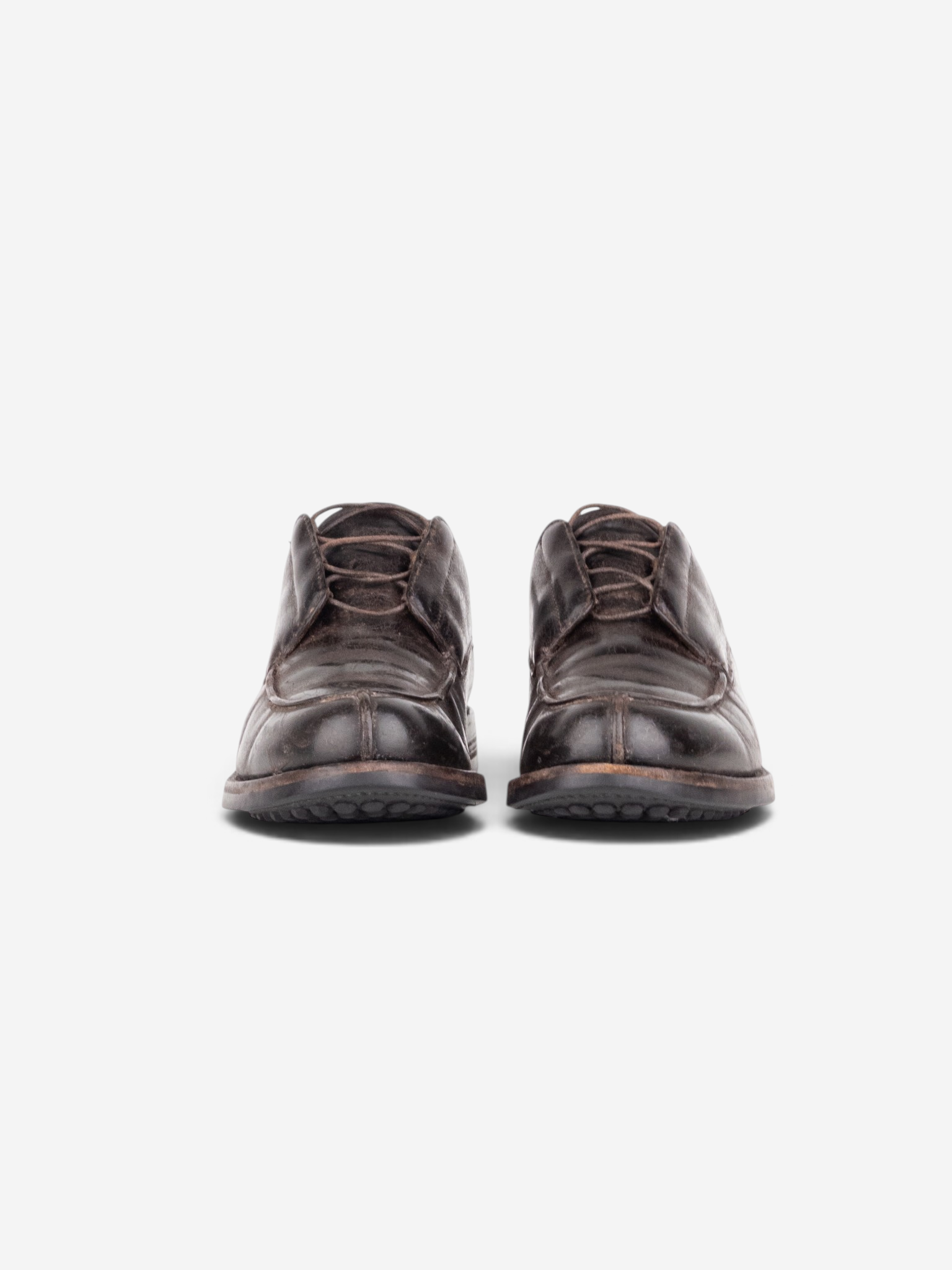 Prada AW99 Split Toe Derby Shoes – pair front view