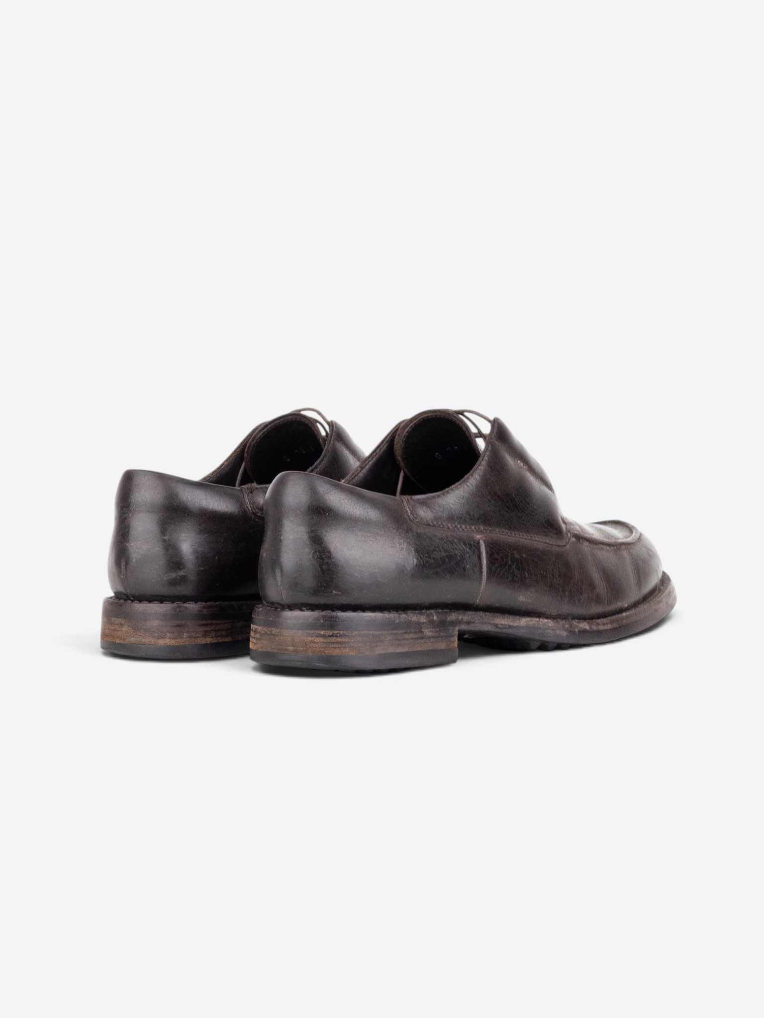 Prada AW99 Split Toe Derby Shoes – angled view