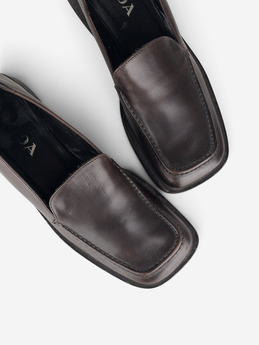 Prada SS99 Sailor Sole Square Toe Loafers – view 7