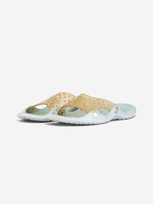 Dior by Galliano SS04 ‘Surf’ Transparent Rubber Sandal Slides – front view