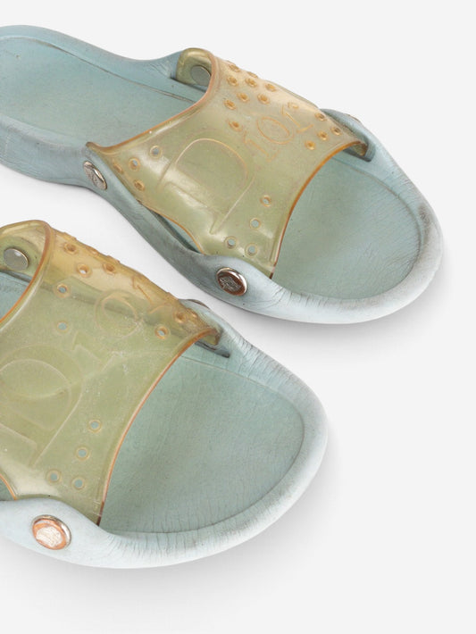 Dior by Galliano SS04 ‘Surf’ Transparent Rubber Sandal Slides – view 8