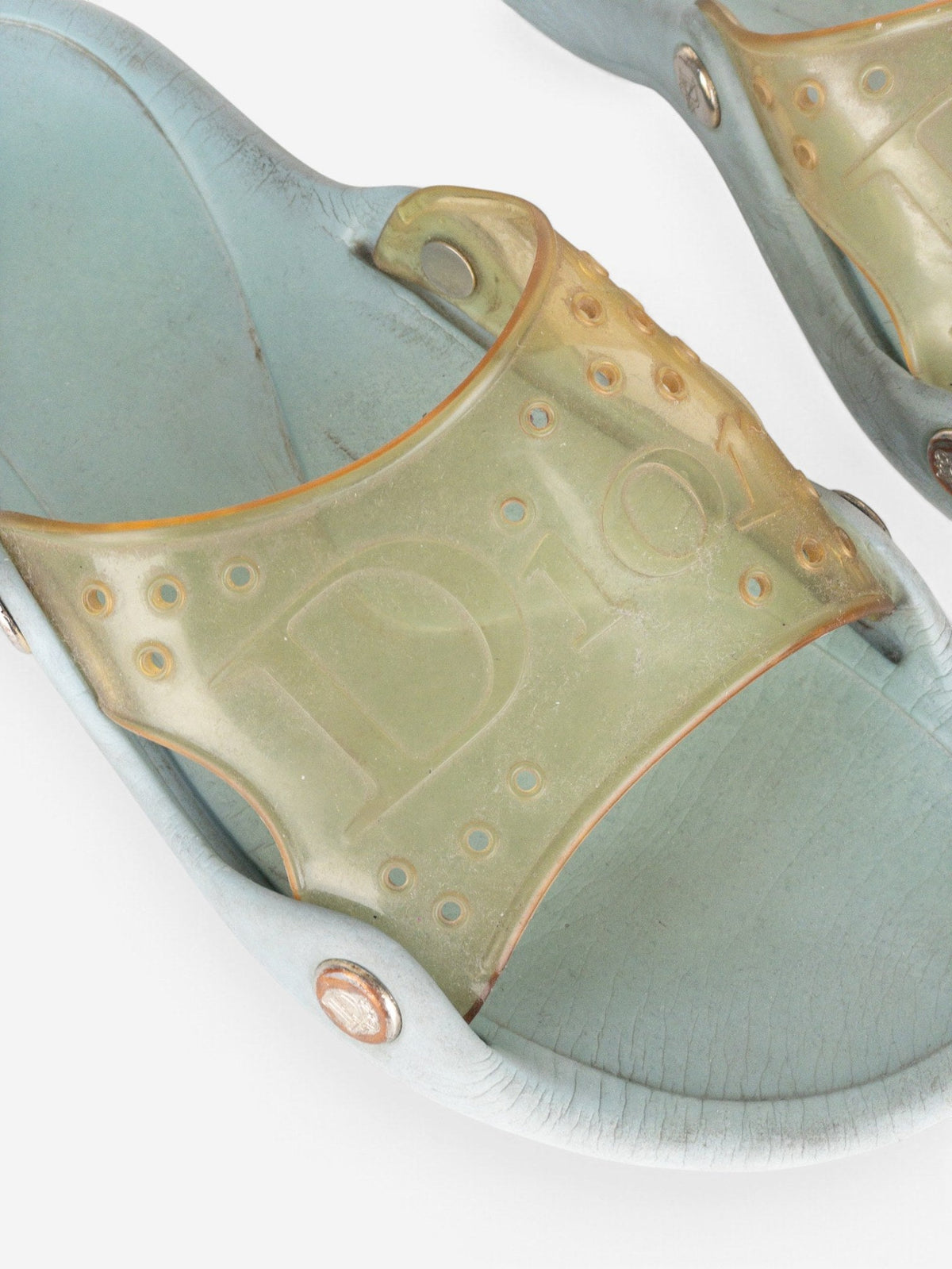 Dior by Galliano SS04 ‘Surf’ Transparent Rubber Sandal Slides – view 9