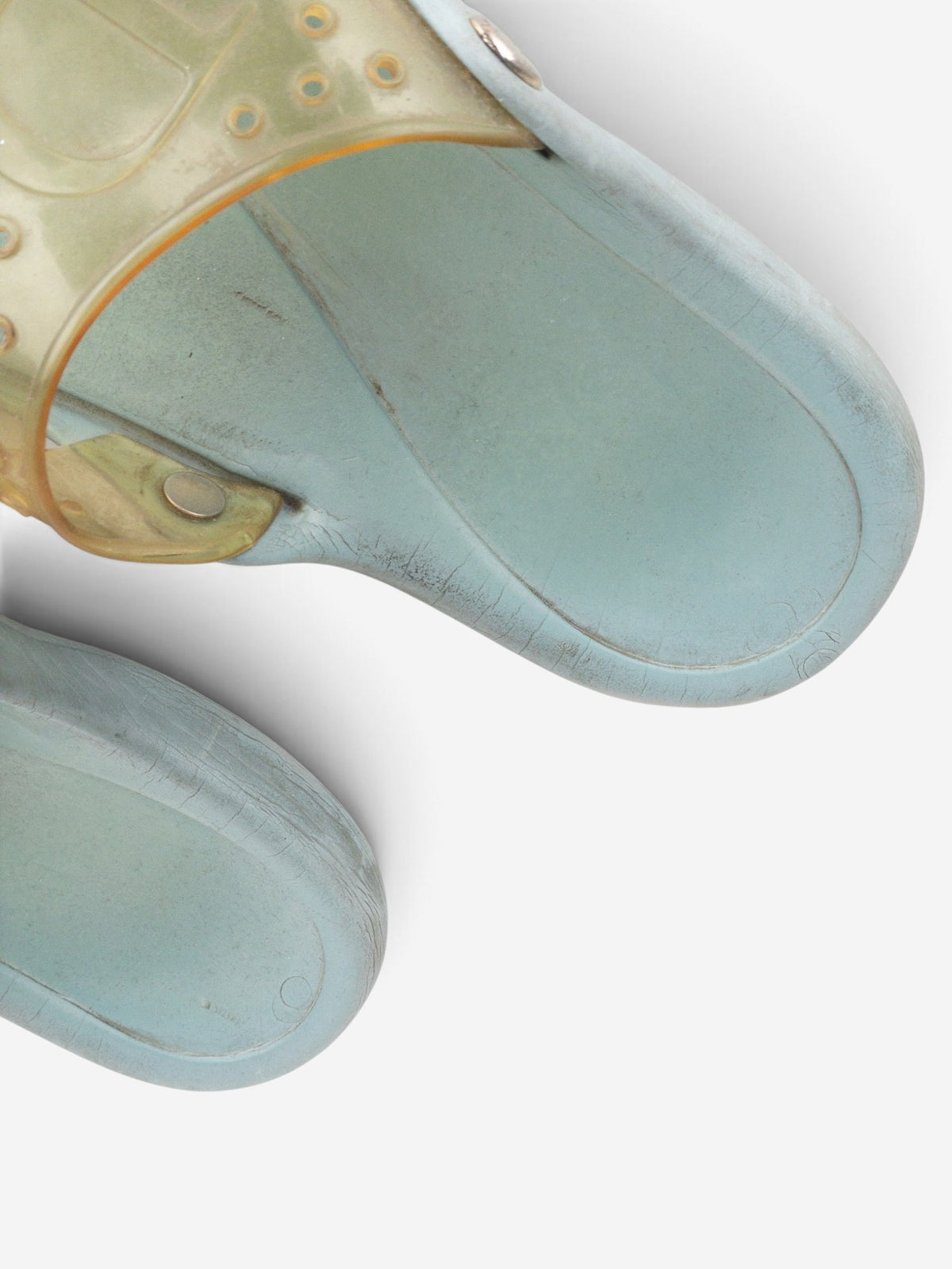 Dior by Galliano SS04 ‘Surf’ Transparent Rubber Sandal Slides – view 11