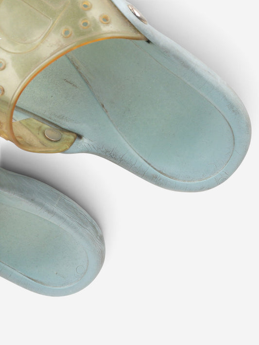 Dior by Galliano SS04 ‘Surf’ Transparent Rubber Sandal Slides – view 11