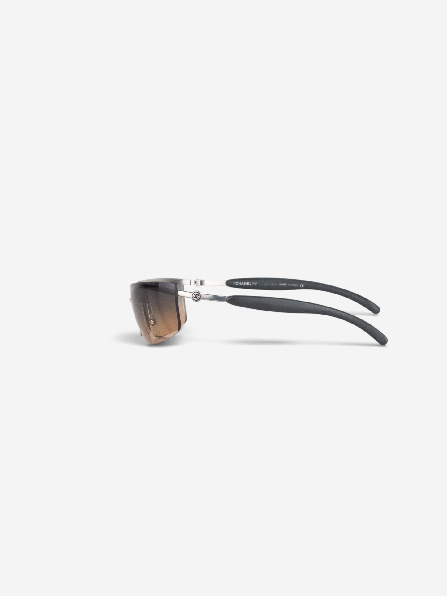 Chanel by Karl Lagerfeld 2010s '4008' Rimless Sports Sunglasses – side view