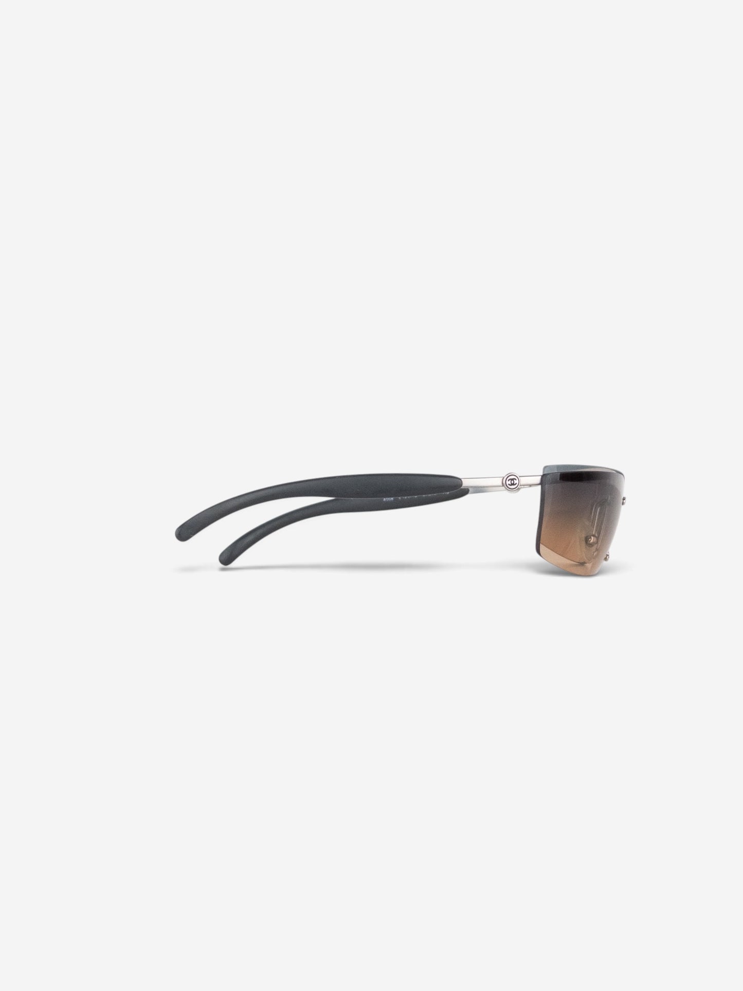 Chanel by Karl Lagerfeld 2010s '4008' Rimless Sports Sunglasses – side view from the other side
