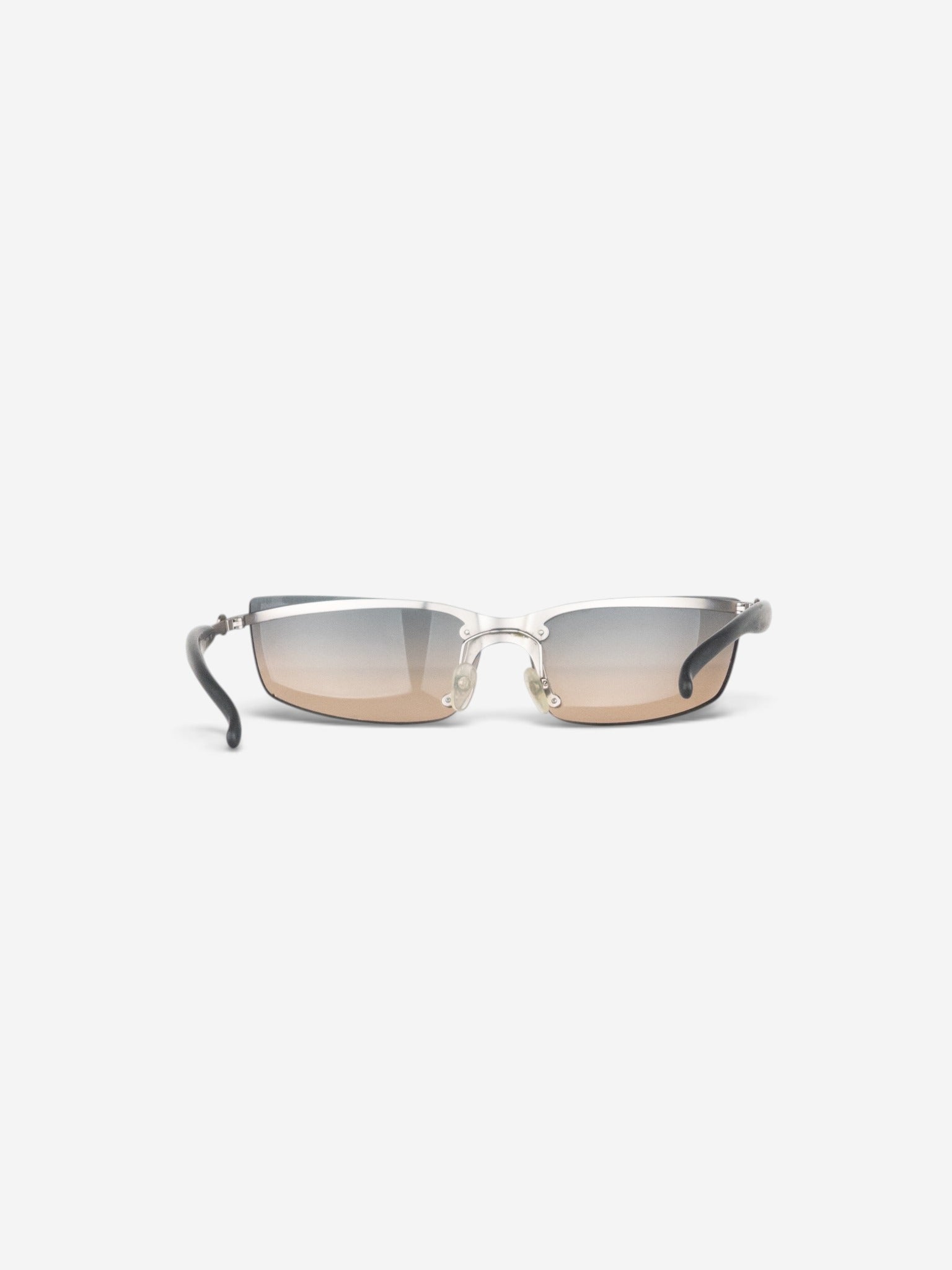 Chanel by Karl Lagerfeld 2010s '4008' Rimless Sports Sunglasses – back view