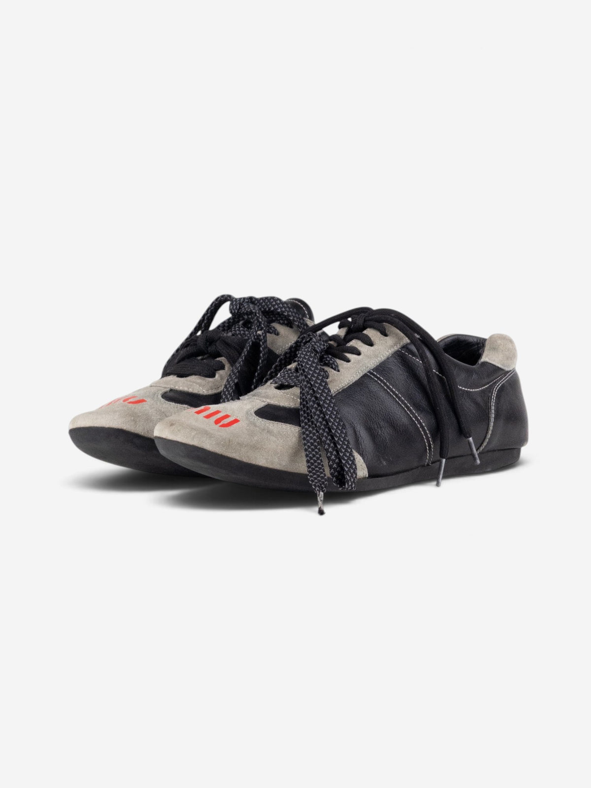 Miu Miu 2000s Sports Logo Low-Top Sneakers – front view